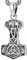 Collier Viking Homme Pendentif Marteau de Thor Argent Sterling 925 Viking Mjolnir Pendentif Odin Amulette Nordique Celtique Noeuds Viking Bijoux Cadeau pour Hommes