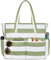 oscaurt Beach Bags for Women, Waterproof Beach Bag with 9 Pockets Large Capactiy Tote Bag with Zip Holiday Essentials for Women