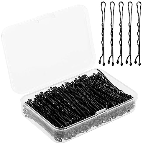 Haarnadeln, 200 Stück Wellenform Haarklammern mit Box für Frauen Dame Mädchen Kinder HaarnadelUnsichtbarer Wellen-Haargriff Haarspange Haarklammer Bulk-Haarschmuck