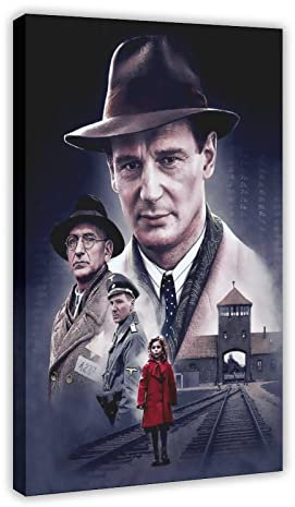 KOURT Schindler-Liste, Poster, Film, Leinwand, Poster, Wandkunst, Dekoration, Druck, Bild, Gemälde für Wohnzimmer, Schlafzimmer, Dekorationsrahmen: 40 x 60 cm