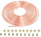 Tubo per Tubo di Freno 10m Ø3/16 (4,75mm), Kit di Linee Freno Generale per Automobile con 20 Dadi da Poweka