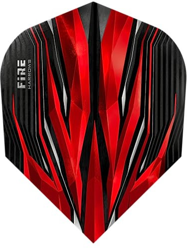 Harrows Fire Red - Dart Flights