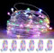SIXIUDIA 6x 20er Micro Lichterkette,Lichterkette Batterie, 2 Meter DIY kleine Silberdraht mit Batterie für Weihnachten,Halloween, Garten,Schlafzimmer, Party, Hochzeit (Farbe)