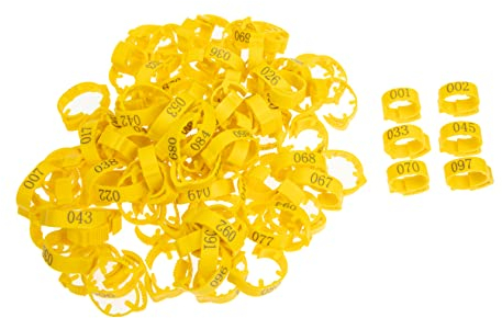 minkissy 100st Hühnerbeinring Werkzeug Gänsefußring Plastik Taube