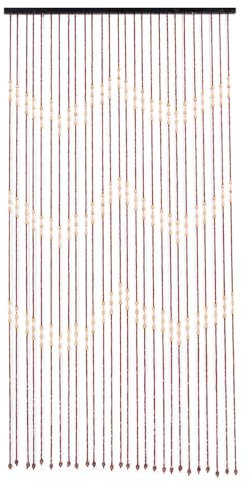 TüRvorhang Holz Insektenschutz Holzperlenvorhang Vorhang Deko Raumteiler Perlen Fadenvorhang KüChentüR Streifenvorhang Holzperlen Perlenvorhang Bambusvorhang Jalousie Dekovorhang Fliegengitter (A)