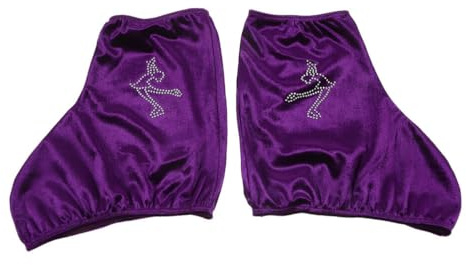 Happyyami Fundas para Patines De Hielo Elásticas Cubiertas De Poliéster para Botas De Hockey Y Patinaje Artístico Niños Y Adultos 7.87X5.90 Pulgadas Protección Ajustable