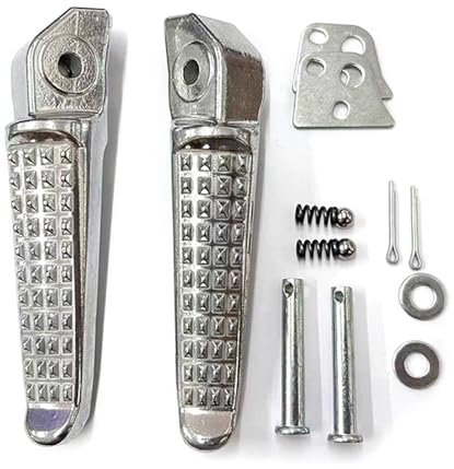 SCUDGOOD Universal-Fußrasten für Motorrad, Fahrrad, Elektrofahrzeuge, Mopeds, Roller, Motorrad, Fußrasten, universal, 2 Stück