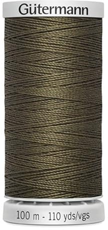 Gütermann Garn M782 Extra Stark Nähgarn Polyester 100m Nähmaschinengarn für alle stark beanspruchten Nähte (oliv)