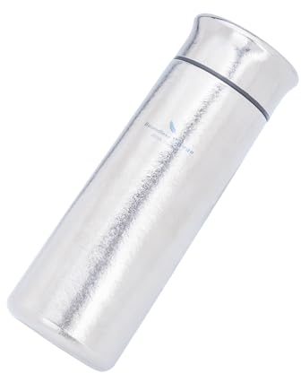 iBasingo 280ml Titan Isolierflasche mit Filter Thermos Flaschen Trinkflasche Kleine Sport Wasserflasche Tragbar Kaffee Tee Becher für Outdoor Auto Reisen, Hält Heiß oder Kalt Ti3020D