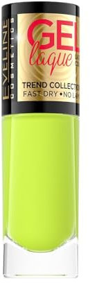 Eveline Cosmetics Gel Laque Schnell Trocknender Nagellack mit Langanhaltendem Gel-Effekt - Keine UV/LED Lampe Erforderlich, Einfache Anwendung, Lebendige Farben