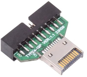NFHK Typ-E IDC-Buchse USB 3.1 Front Panel Header auf USB 3.0 20Pin Header Extension Adapter für Desktop Motherboard