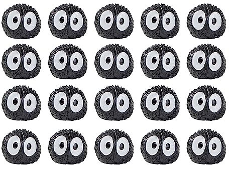20Pcs Nero Carbone Elfi Resina Per Giardino Decorazione Terriccio Artigianato Decorazione Bambini Regali