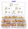 YIXISI 120 PCS Spring Clamps for Fuel Line, Water Pipe, Air Tube, Silicone Vacuum Hose - 6/7/8/9/10/12 mm Sizes - Golden
