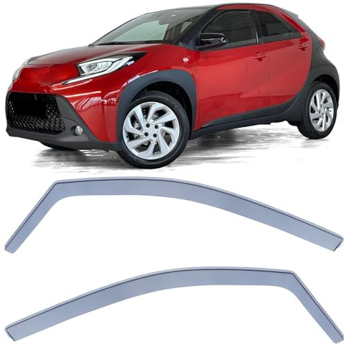 Windabweiser Regenabweiser Windschutz Schwarz Smoke für Toyota Aygo X ab 21