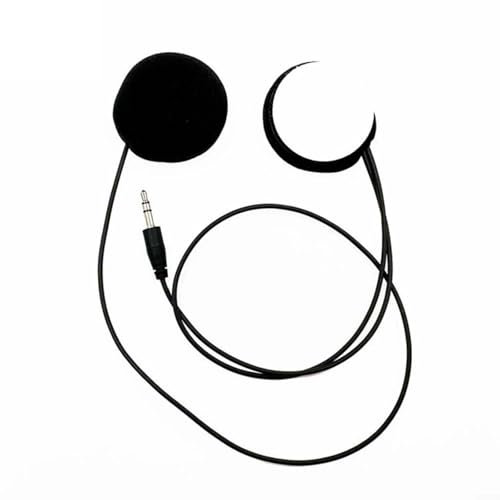 EXTRWORY Motorcycle Headphone Microphone Set for Cardo Edge Intercom System Hardwire Flexible Cord Audio Accessory For Helmet Communication(A)