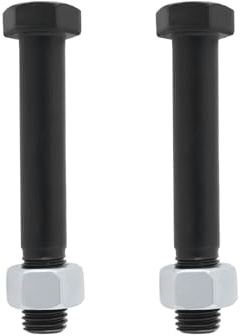 SG Store - Lote de 2 tornillos de trituradora M16 x 100 con cabeza hexagonal roscados de calidad 10,9 con tuercas MU980408 MU980401 RM30 compatibles con Müthing