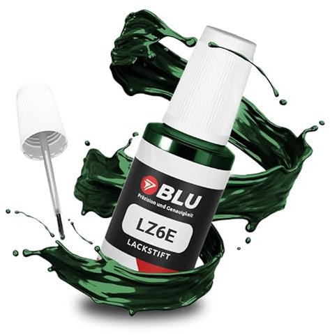 BLU Auto Lackstift Grün kompatibel für VW LZ6E GRÜN TIEFGRÜN Cambridge Green | Auto Lack Reparatur Ausbesserungslack