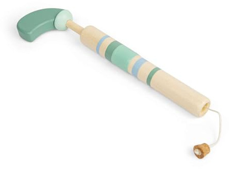 Bigjigs Toys Pop Gun, Green Handle Classic Wooden Toy