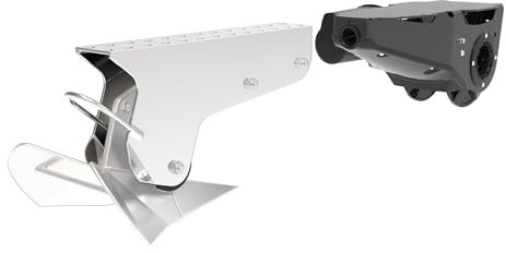 Lewmar® Venta Pontoon Anchor Winch Standard Kit with Fixed Bow Roller for Underdeck Anchoring, Plow Style Compatible, 12V Supply, 850w Motor, 92' 3-Strand Rope, 6' Setting Chain