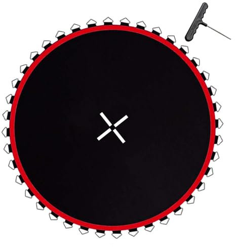 Trampoline Replacement Mat, Spring Jumping Mats Waterproof, 1120x1120cm Kids Trampoline Accessories, Garden Trampolines Mesh Pad, Replacement Parts for Children