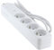 Chacon Multiprise 4 x 16 A avec Cordon 1,5m Protection surtension fiche Plate -30% Plastique recyclé
