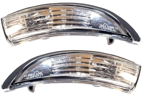 Easy Link 2x Spiegelblinker Links Rechts Außenspiegel Blinker Seitenblinker Blinkleuchte Kompatibel mit Ford Fiesta 2008-2017 B-max 2012-2017