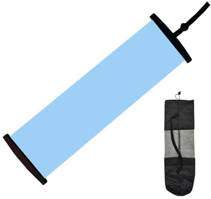 rockible Tappetino Scorrevole per Allenamento Indoor e Outdoor con Stivaletti per Hockey su Ghiaccio, per Pattinaggio a rotelle e Cardio, Blu
