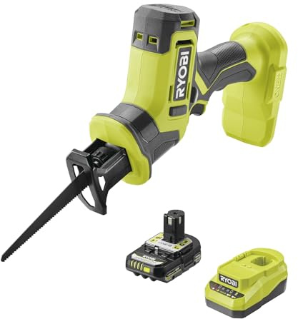 RYOBI 18 V ONE+ Säbelsäge R18RSC-1C20GP, inkl. Akku und Ladegerät