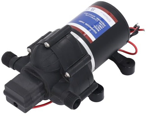 Wakects Pompe à Eau à Membrane, électrique Auto-amorçante, 2,9 GPM, 45 PSI pour Camping-cars, Yachts et Ménages (24V)