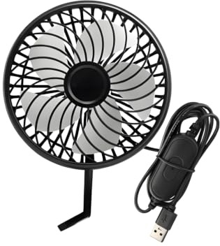 TWTCZOZ Usb Electric Fan Bike Fan Scooter Fan Handlebar Fan Portable Fan With 3 Speeds and 360 Degree Rotation for Couriers and Commuters suitable for routes hot weather errands