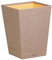 Rhodia 318824C Papierkorb (24 x 24 x 32 cm, Kunstleder, elegant und praktisch, ideal für Ihr Büro) 1 Stück, maulwurfsgrau