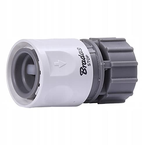 Bradas 3 Stück 3/4 Schlauchkupplung mit Innengewinde und 3/4 Wasseranschluss mit WasserstoppWHITE LINE