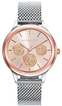 Viceroy Damen Armbanduhr Multi Zifferblatt Quarz Edelstahl 401036-97