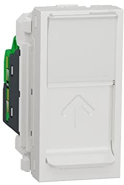 Schneider Electric - Unica - prise RJ45 simple - cat 6 FTP - 1 mod - Blanc - méca seul - NU344718