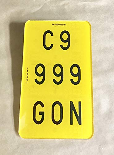 Gonplac Acrylic License Number Plate High Impact Approved Cycle 16.8 x 9.9