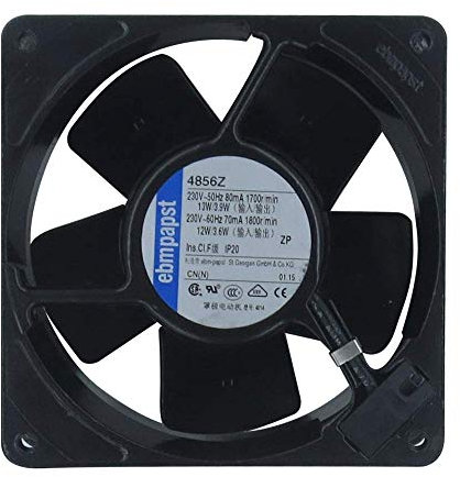 zyvpee TYP4856Z Ventilator 120 x 120 x 38 mm, 230 V, 50/60 Hz, 80/70 mA, 13/3,9 W, 12/3,6 W, 1700/1800r/min