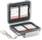 PROfezzion Memory Card Case Fundas para Tarjetas de Memoria con Mosquetón con Cadena Corta para 4 x SD SDHC SDXC Cards