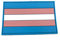 Trans Transgender LGBTQ Pride Flagge PVC Patch Klett Emblem Abzeichen