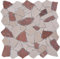 Mosaik MoS44-1002 - Piastrelle in marmo con pietra naturale, colore rosso/beige