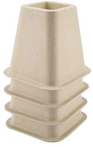 Ausla Furniture Bed Riser 15 cm 4pcs, Supports élévateurs de lit pour Meubles, Pieds de rehausseur pour Lits, rehausseurs de lit pour Table ou rehausseurs pour Meubles