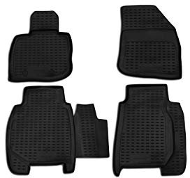 Element 3D Gummimatten Set passend für Honda Civic | Mk8 VIII | 2005-2012 | Schrägheck | 100% passgenaue Auto Fußmatten, robuste Universal Fußmatte Auto, Gummimatten