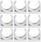 DOITOOL Lot de 50 colliers de serrage en PVC 40 mm en forme de U pour tuyau d'arrivée d'eau - Support fixe pour tuyau d'équitation - Blanc