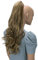 CAISHA 60cm Haarteil Ponytail Zopf Pferdeschwanz Haarverlängerung Voluminös Leicht Gewellt Hellbraun Blond Mix H515