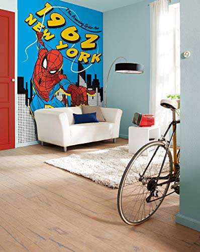 Komar Vlies Fototapete - Spider-Man 1962 - Größe: 200 x 280 cm (Breite x Höhe) - Marvel, Kindertapete, Kinderzimmer, Tapete - IADX4-081