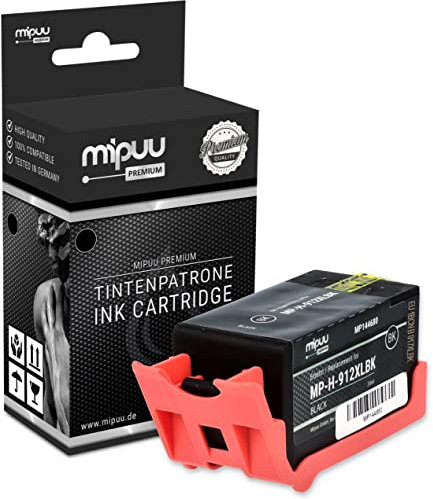 Mipuu Tinte kompatibel mit HP 912XL 912 XL 3YL84AE Schwarz Black für OfficeJet 8012 8010 8014 8015 OfficeJet Pro 8022 8020 8024 8025 8035