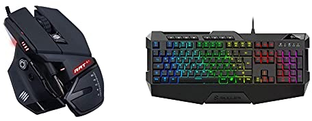 Mad Catz R.A.T. 4+ Optical Gaming Mouse, Black & Sharkoon Skiller SGK4 Gaming Keyboard RGB, N-Key-Rollover, (Deutsches Tastaturlayout)