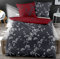 *** Dormisette Mako-Satin Wende- Bettwäsche 135x200 80x80 mit Reißverschluss (Zinn Rubin) ***