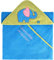 Be Mammy Kapuzenhandtuch Babyhandtuch aus Baumwolle Bestickt mit Name und Geburtsdatum Oeko-Tex Standard 100 100cm x 100cm BE20-281-BBL (Blau - Elefant)