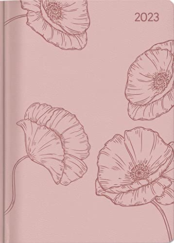 Ladytimer Deluxe Salmon 2023 - Taschen-Kalender A6 (10,7x15,2 cm) - Tucson Einband - mit Motivprägung - Weekly - 128 Seiten - Alpha Edition