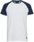 11 Project PRBo Herren T-Shirt Kurzarm Shirt im Baseball-Look mit Rundhals-Ausschnitt aus 100% Baumwolle, Größe:XXL, Farbe:White (110601)